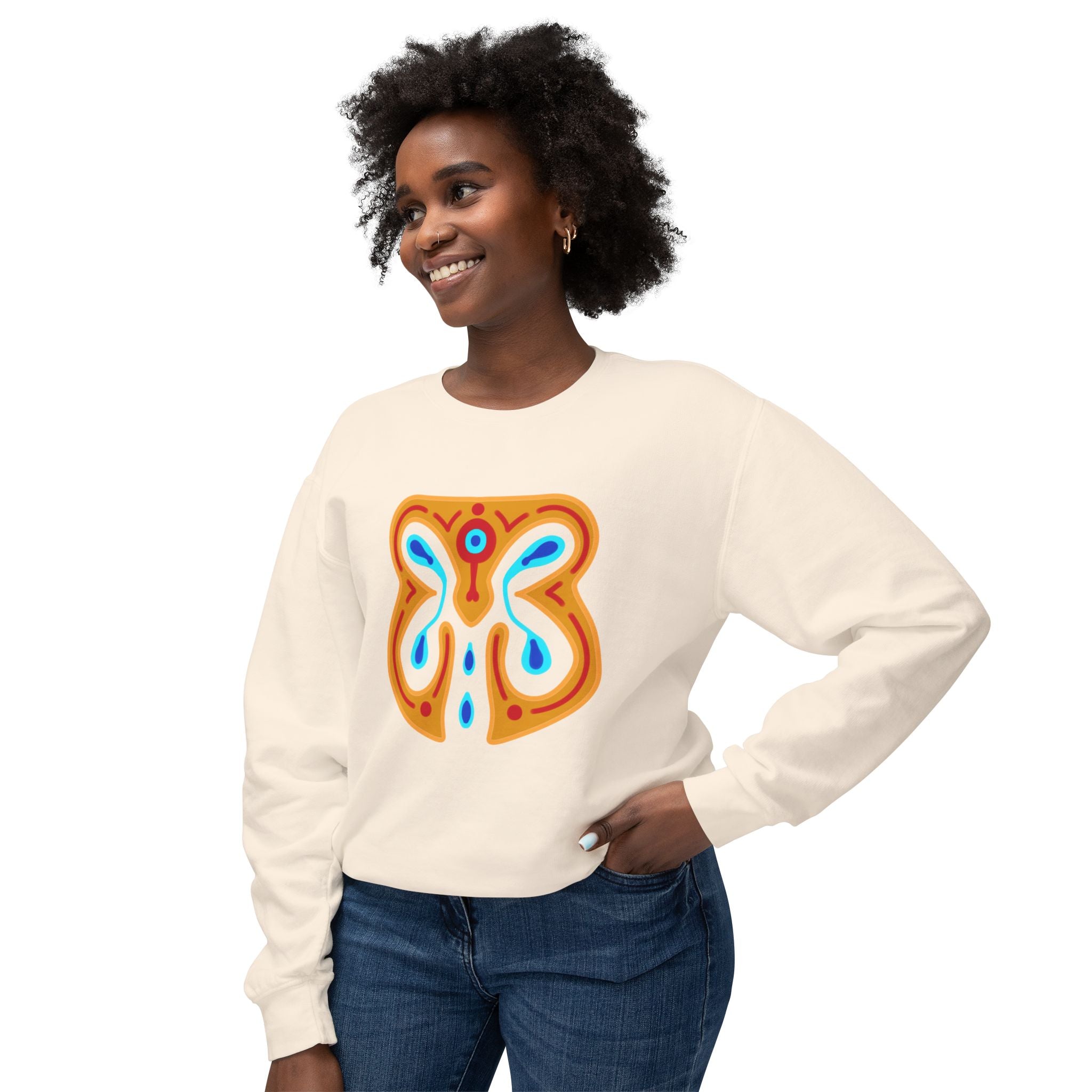 Vibrant Orchid Art Crewneck Sweatshirt | Unisex Comfortable Fashion | Gift for Nature Lovers, Casual Wear, Spring Style, Cozy Layer