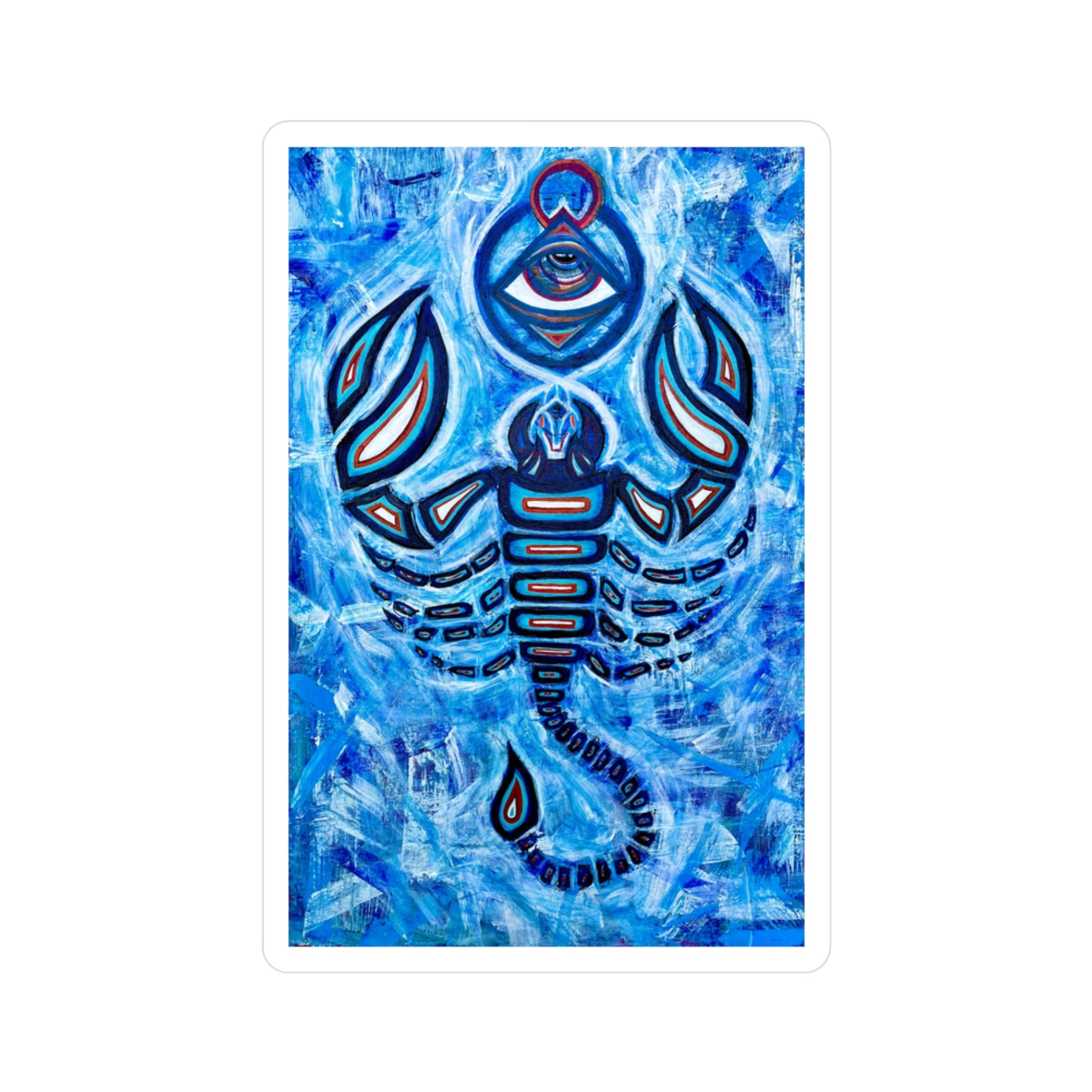 Artistic Scorpion Vinyl Decals for Home Decor, Stickers for Car, Laptop, Water Bottle, Unique Gifts, Bohemian Style