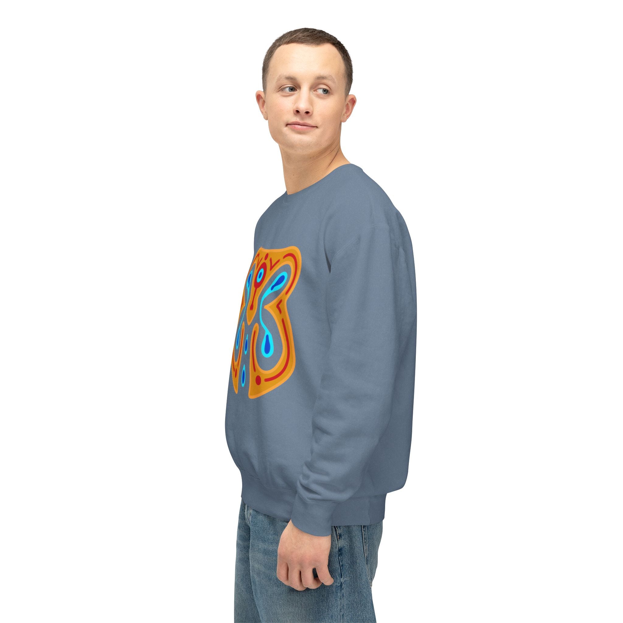 Vibrant Orchid Art Crewneck Sweatshirt | Unisex Comfortable Fashion | Gift for Nature Lovers, Casual Wear, Spring Style, Cozy Layer