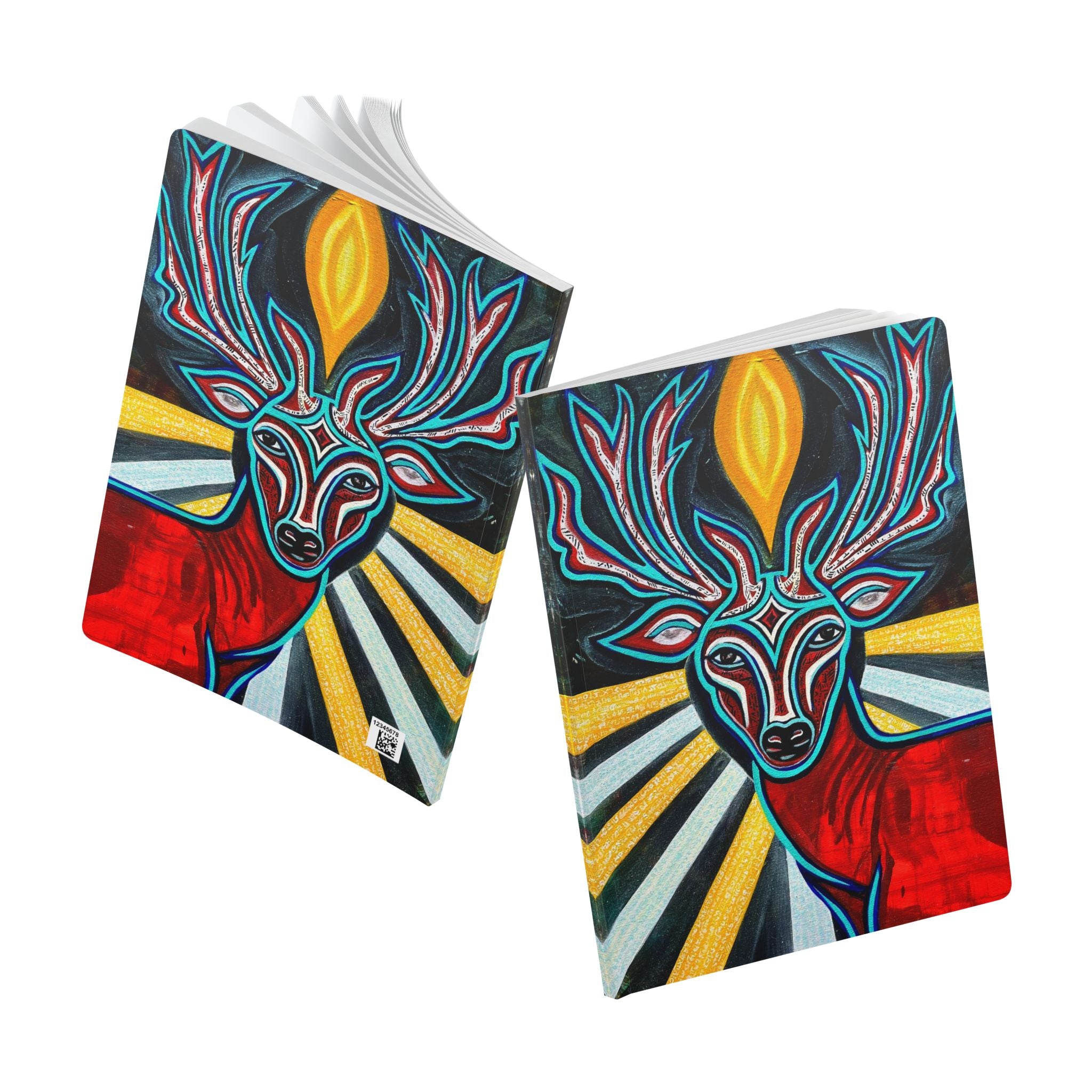 Vibrant Deer Softcover Journal