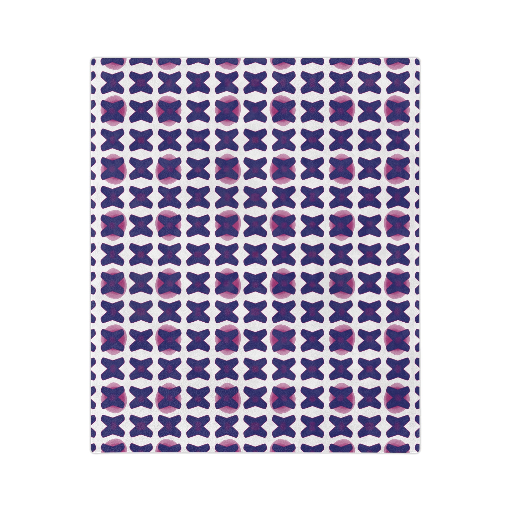 Cozy Blue & Pink Decorative Blanket, Soft Throw Blanket, Home Decor, Gift Idea, Bedroom Accessory, Stylish Blanket, Sofa Cover