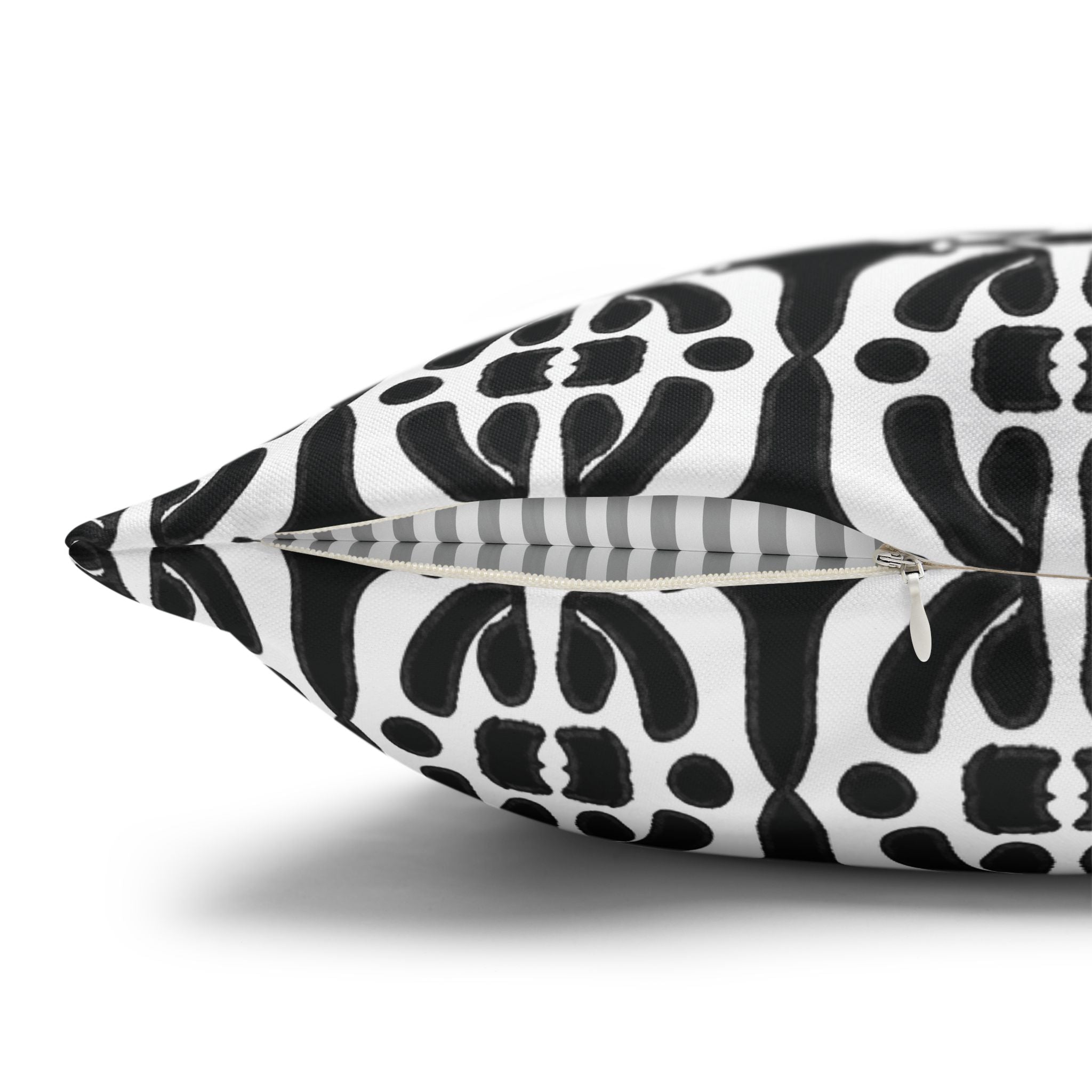 Black & White Geometric Pillowcase, Decorative throw pillow cover, Cozy home decor, Vibrant accent pillow, Modern home gift