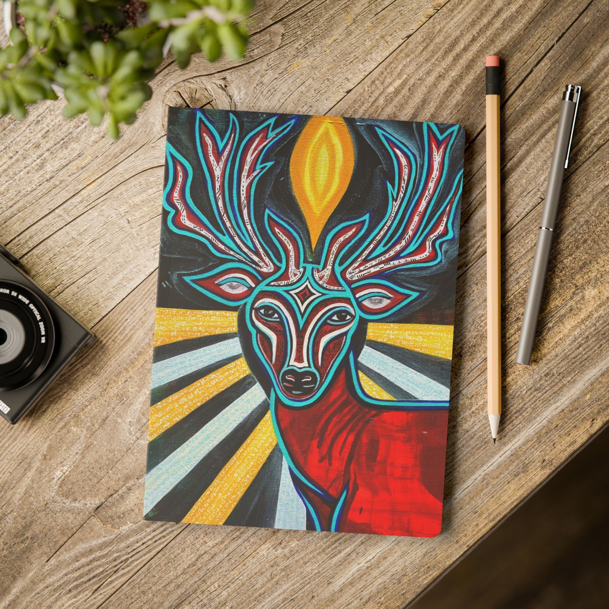 Vibrant Deer Softcover Journal