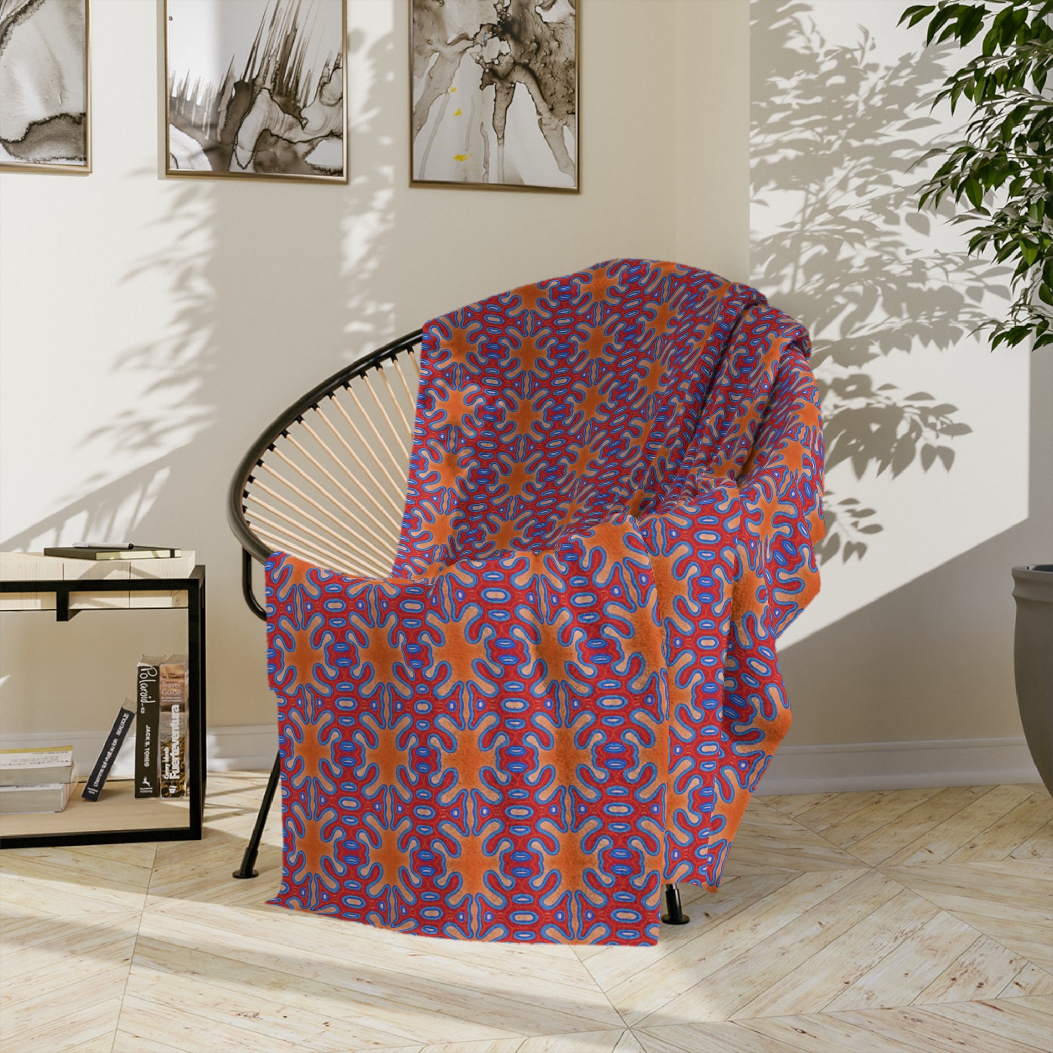 Orange Cozy Velveteen Microfiber Blanket | Warm Throw Blanket, Decorative Bedding, Couch Cover, Gift for Home, Snug & Stylish