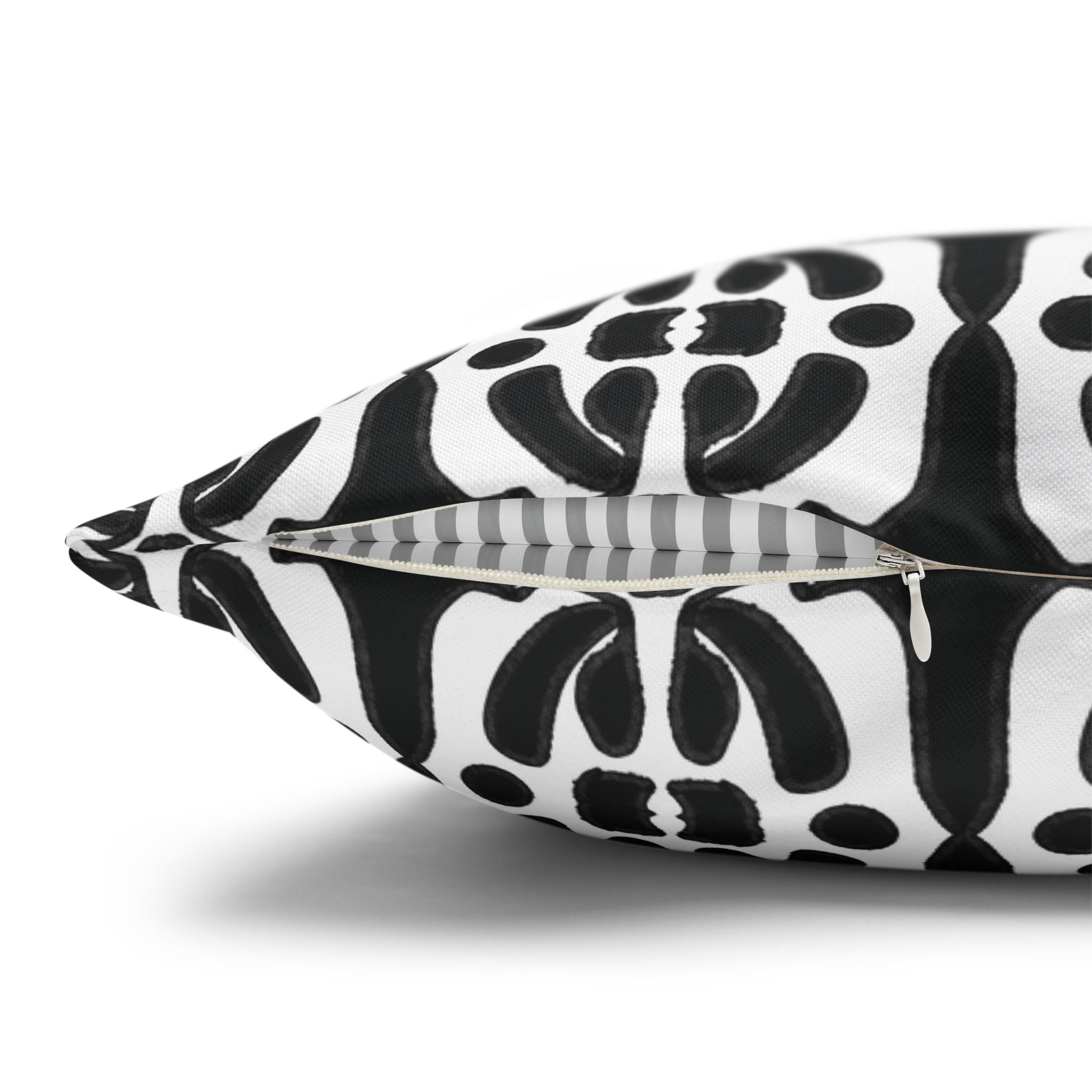 Black & White Geometric Pillowcase, Decorative throw pillow cover, Cozy home decor, Vibrant accent pillow, Modern home gift