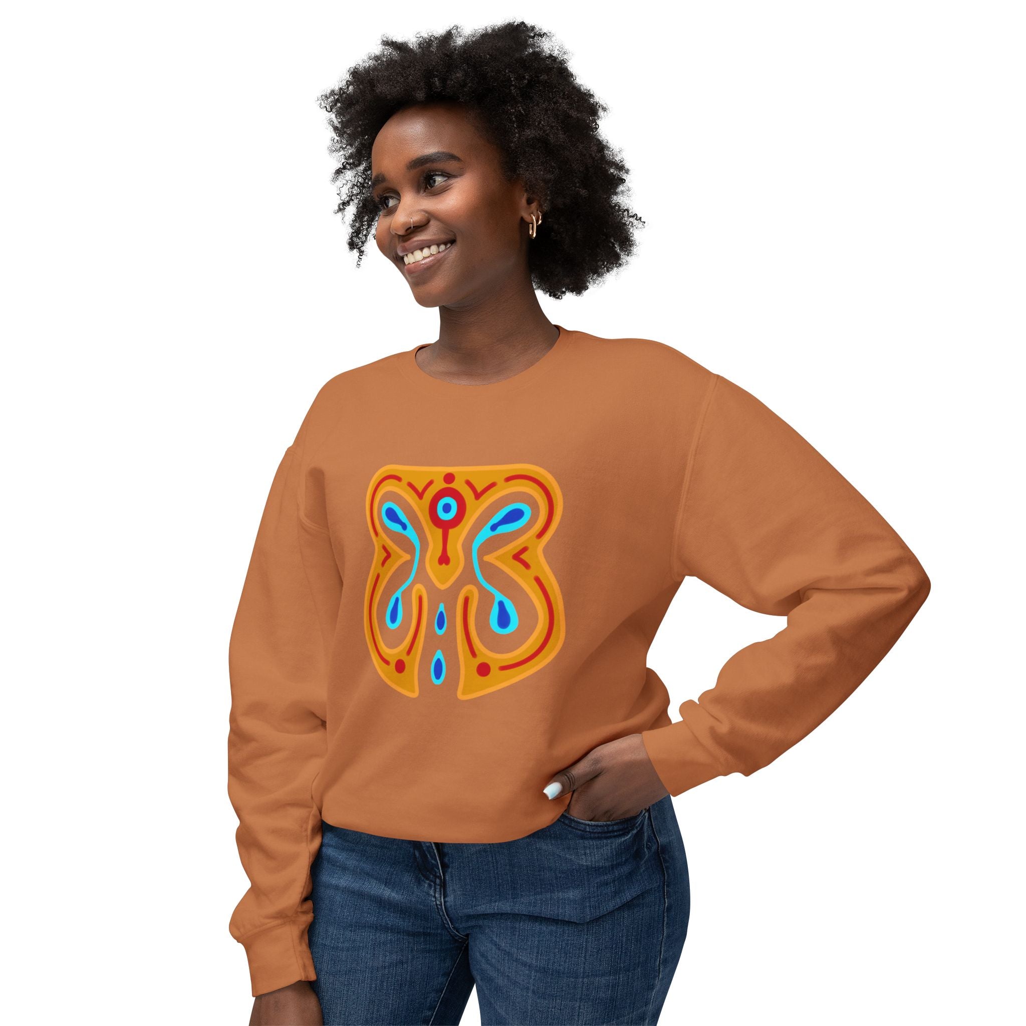 Vibrant Orchid Art Crewneck Sweatshirt | Unisex Comfortable Fashion | Gift for Nature Lovers, Casual Wear, Spring Style, Cozy Layer