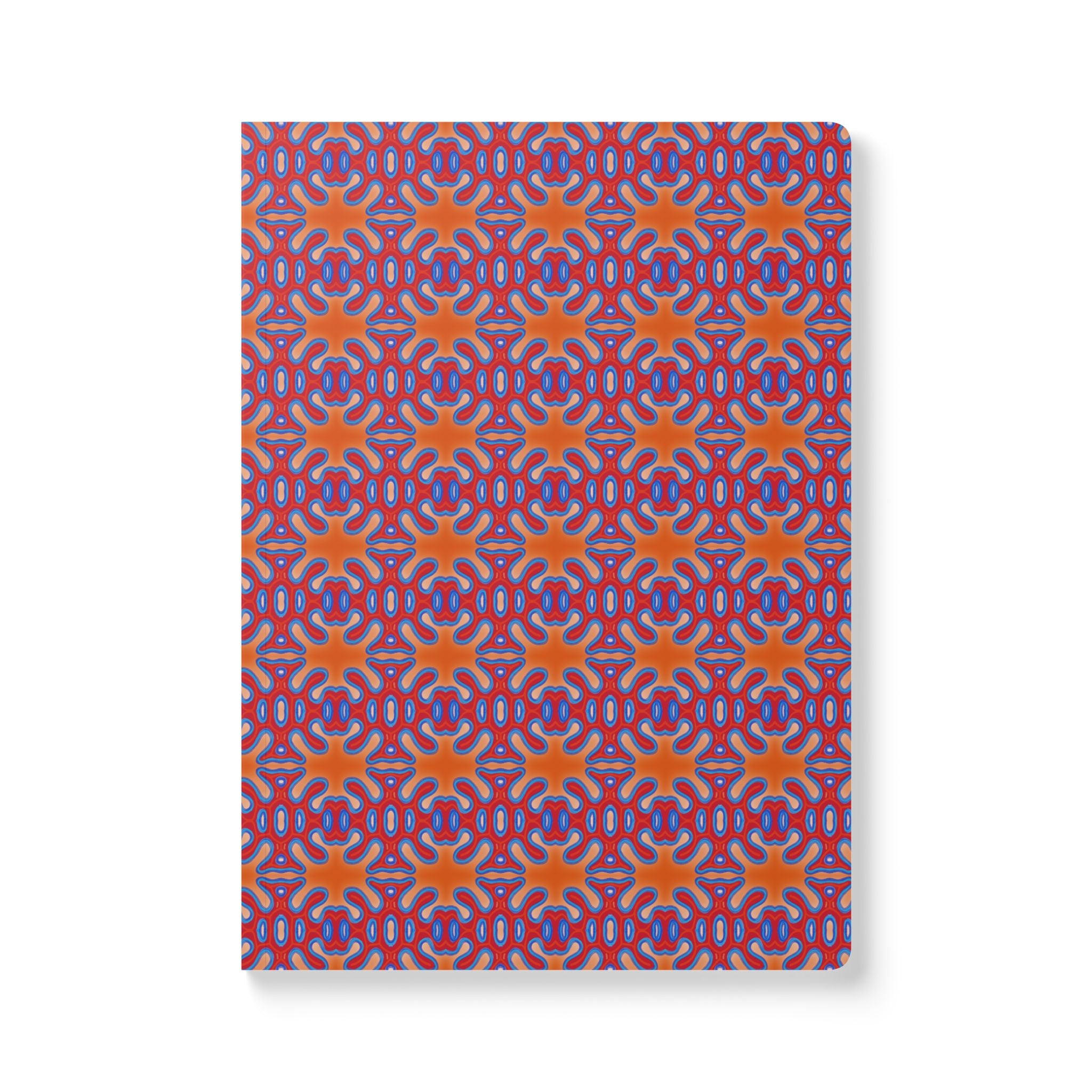 Orange Organic Pattern Softcover Journal