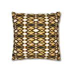 Yellow & Brown Geometric Pillowcase, Decorative throw pillow cover, Cozy home decor, Vibrant accent pillow, Modern home gift