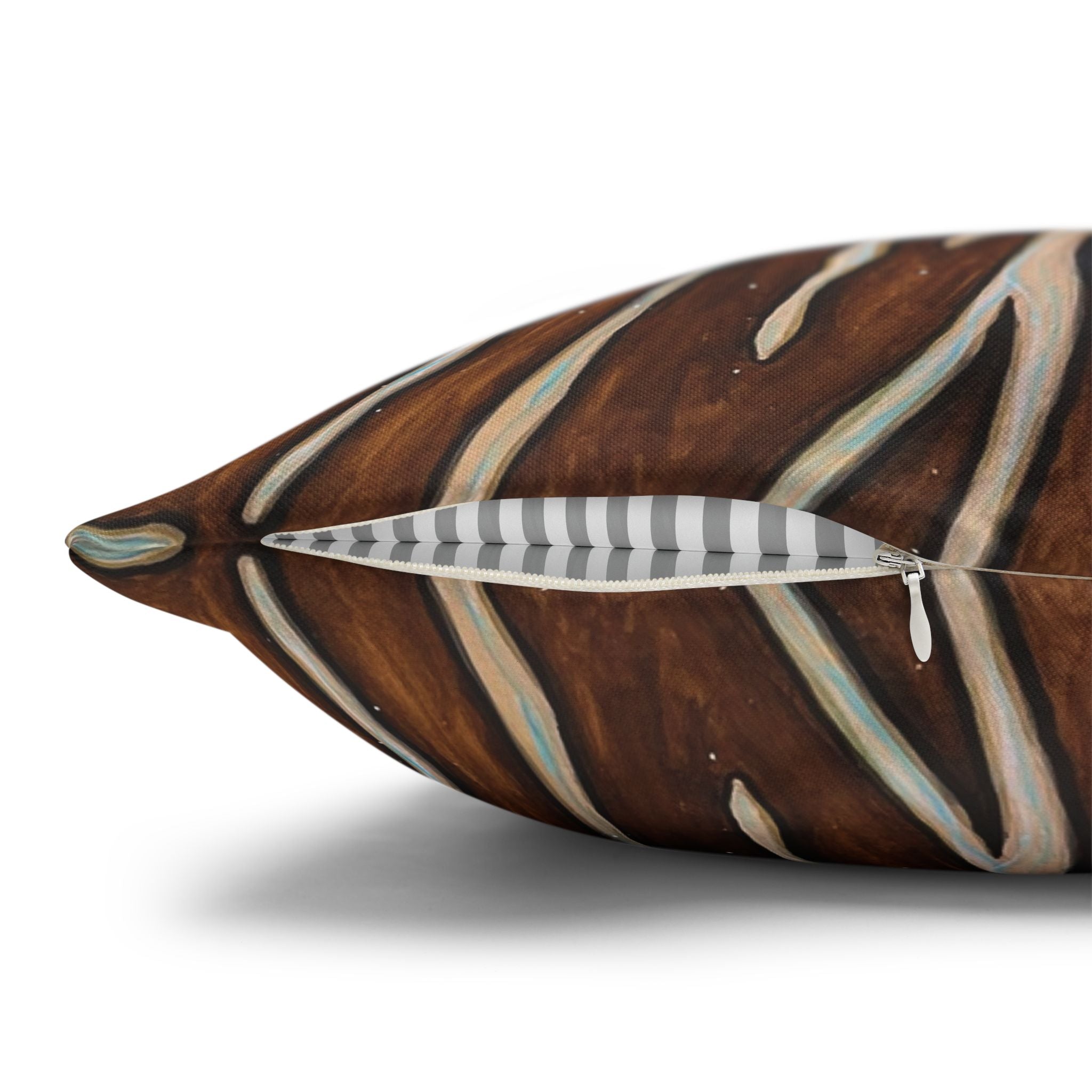 Artistic Mycelium Pillowcase, Unique Home Decor, Boho Chic Cushion Cover, Colorful Accent Pillow, Gifts for Art Lovers