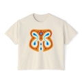 Bohemian Butterfly Women's Boxy Tee, Casual Summer Top, Gift for Her, Trendy Graphic T-Shirt, Spiritual Wear, Festival Outfit