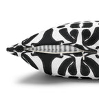 Black & White Geometric Pillowcase, Decorative throw pillow cover, Cozy home decor, Vibrant accent pillow, Modern home gift