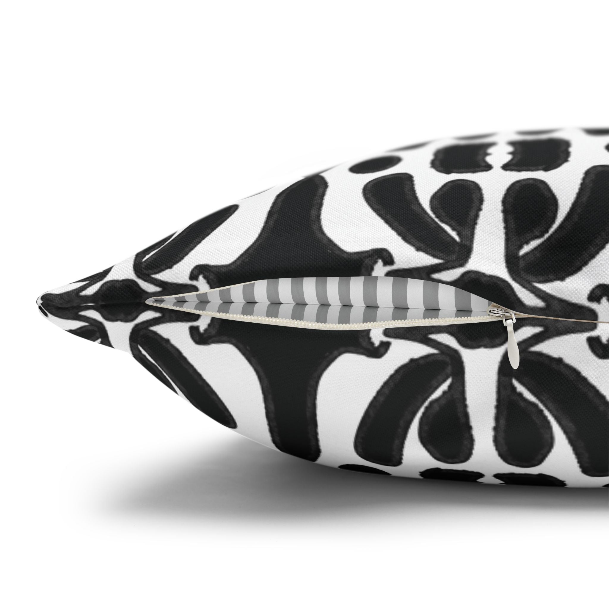 Black & White Geometric Pillowcase, Decorative throw pillow cover, Cozy home decor, Vibrant accent pillow, Modern home gift