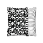 Black & White Geometric Pillowcase, Decorative throw pillow cover, Cozy home decor, Vibrant accent pillow, Modern home gift