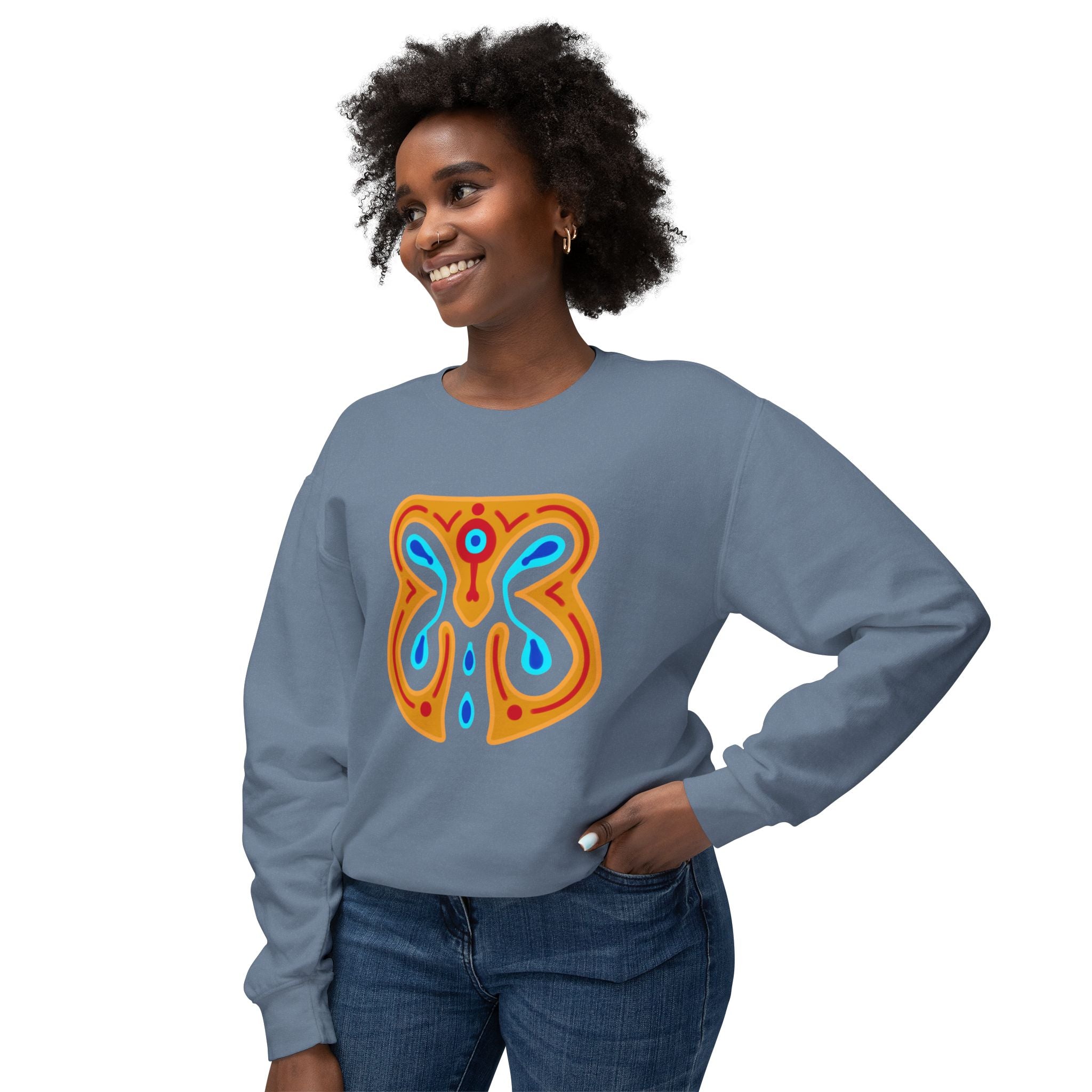 Vibrant Orchid Art Crewneck Sweatshirt | Unisex Comfortable Fashion | Gift for Nature Lovers, Casual Wear, Spring Style, Cozy Layer