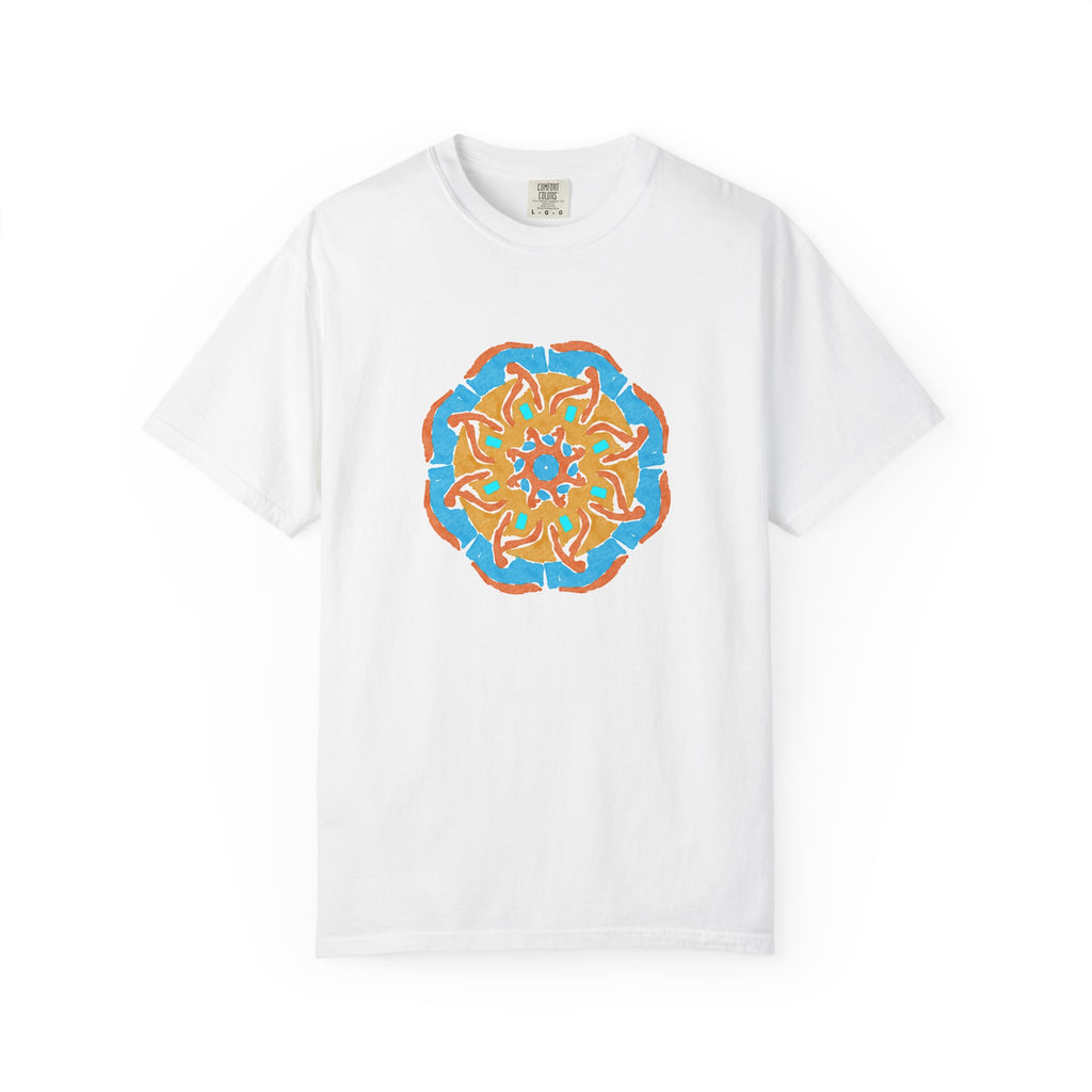 Colorful Mandala Unisex T-Shirt, Boho Style Tee, Summer Vibes, Gift for Art Lovers, Relaxed Fit Casual Top