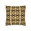 Yellow & Brown Geometric Pillowcase, Decorative throw pillow cover, Cozy home decor, Vibrant accent pillow, Modern home gift