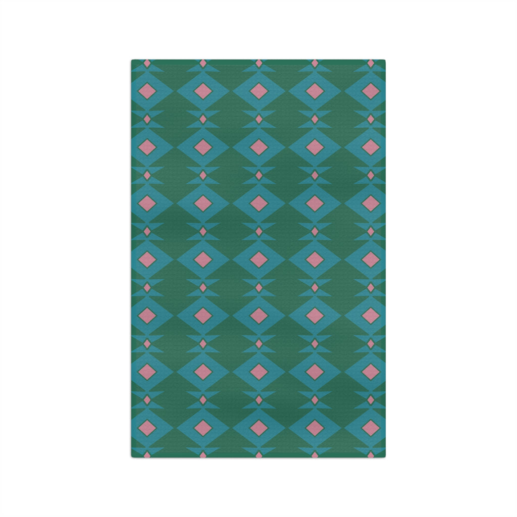 Green & Pink Stylish Microfiber Tea Towel for Home Decor, Kitchen Gift, Unique Housewarming Present, Modern Design, Eco-Friendly Kitchen Accessory