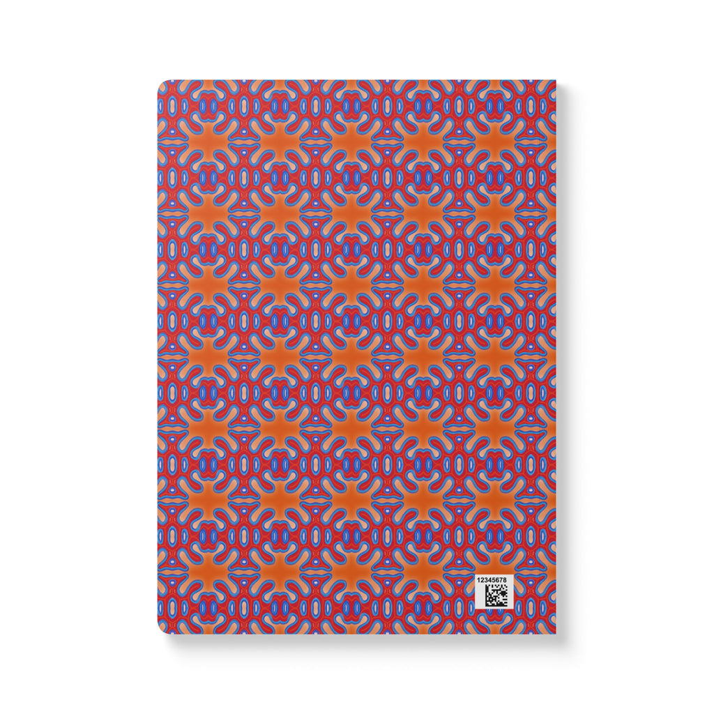Orange Organic Pattern Softcover Journal