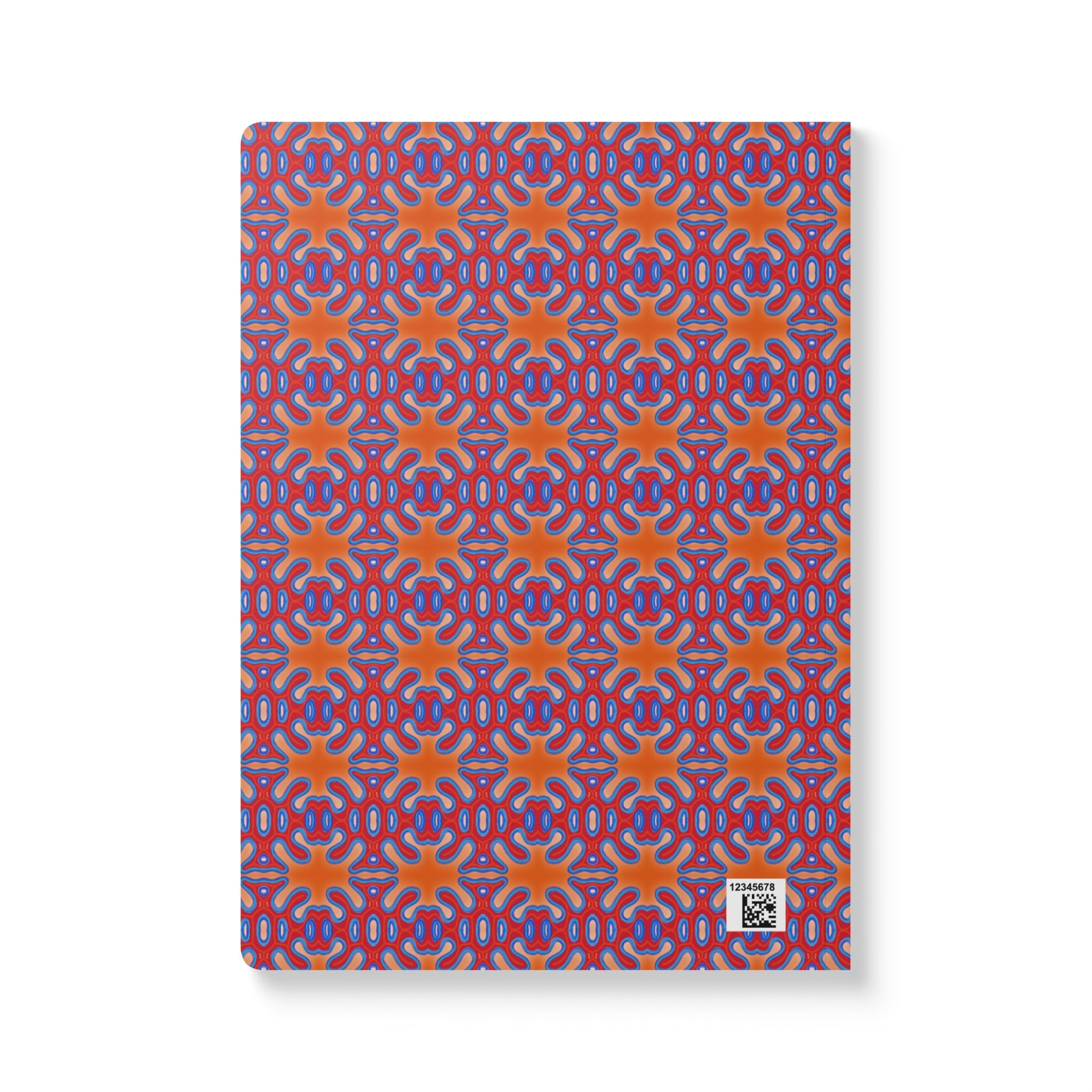 Orange Organic Pattern Softcover Journal