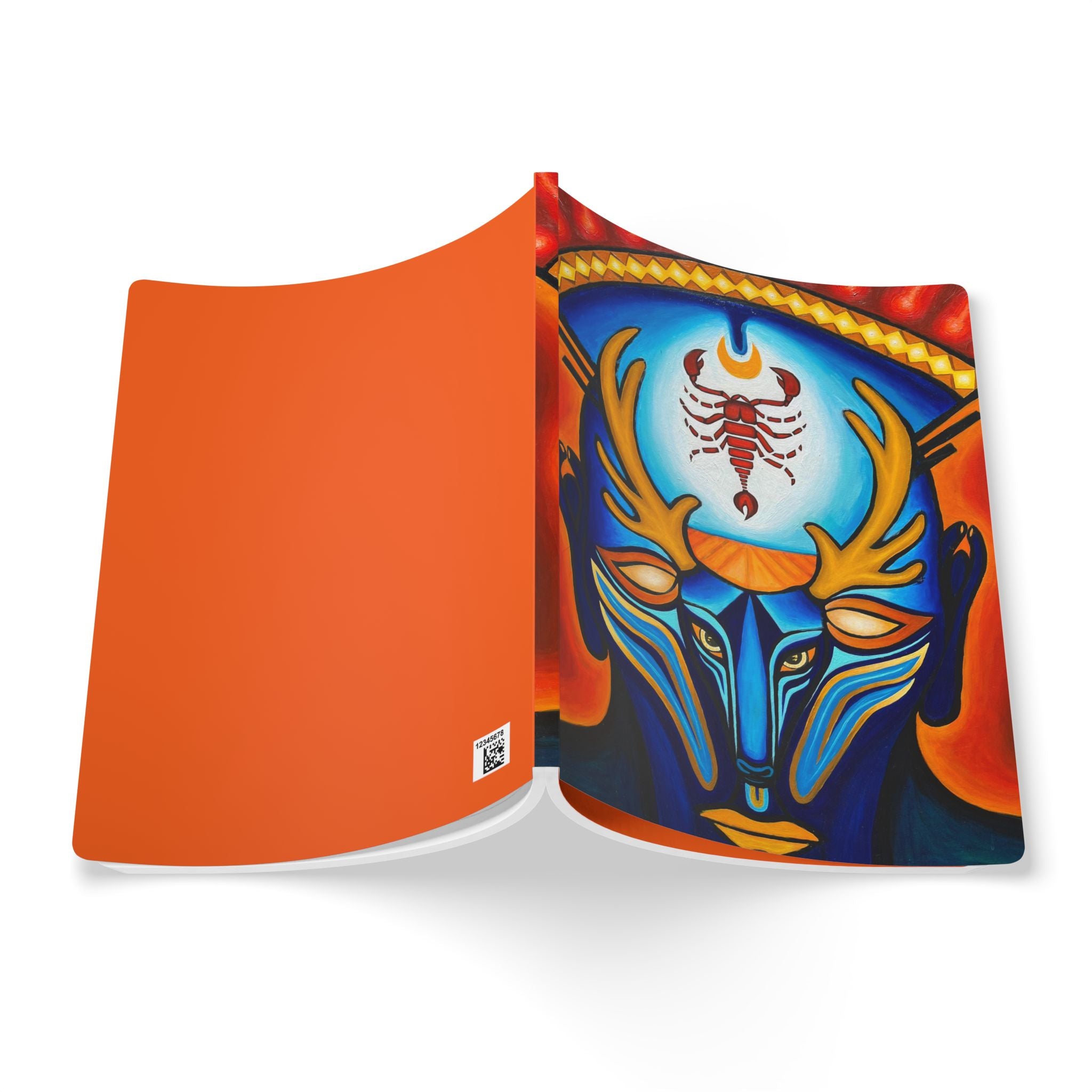 Scorpion Deer Art Journal - Colorful Softcover Notebook, Inspirational Writing, Gifts for Artists, Creative Journal, Unique Stationery