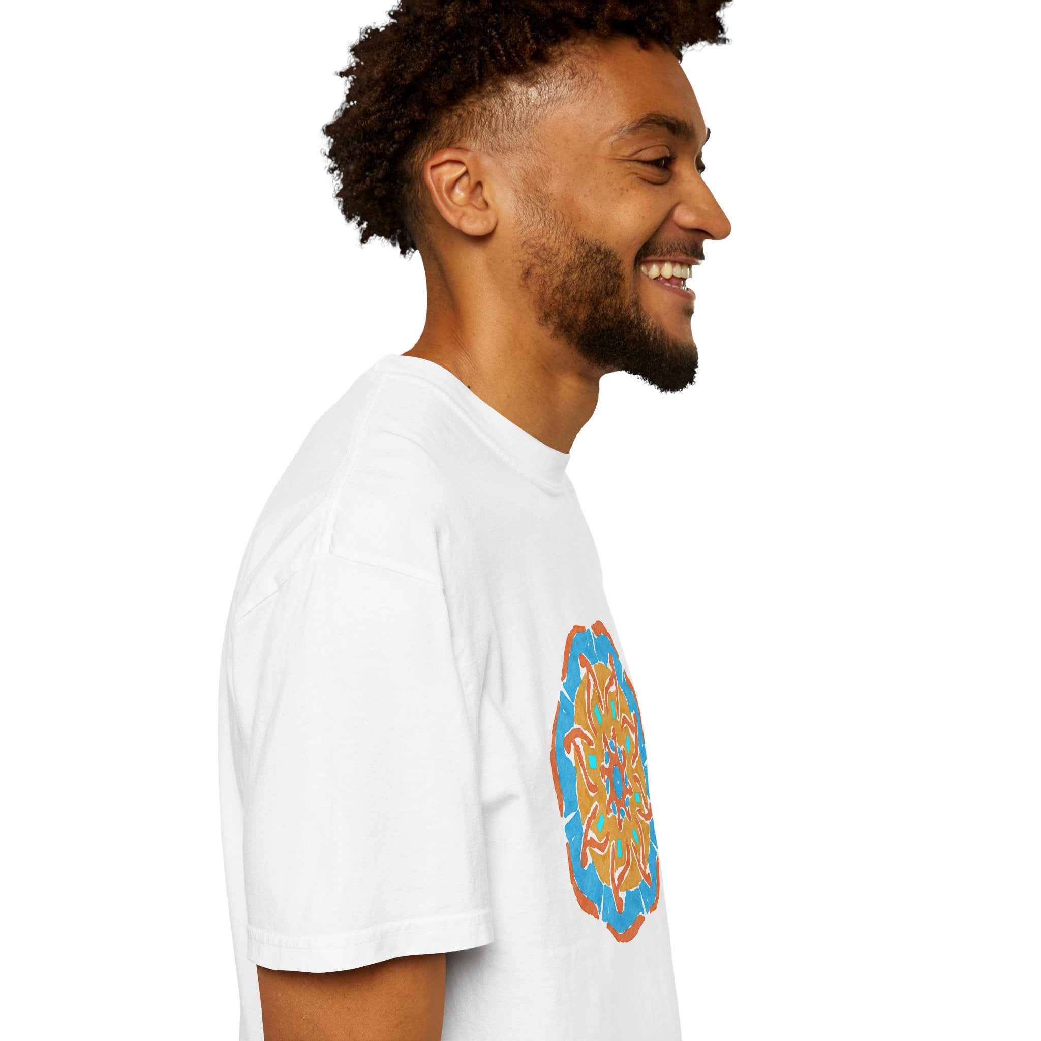 Colorful Mandala Unisex T-Shirt, Boho Style Tee, Summer Vibes, Gift for Art Lovers, Relaxed Fit Casual Top