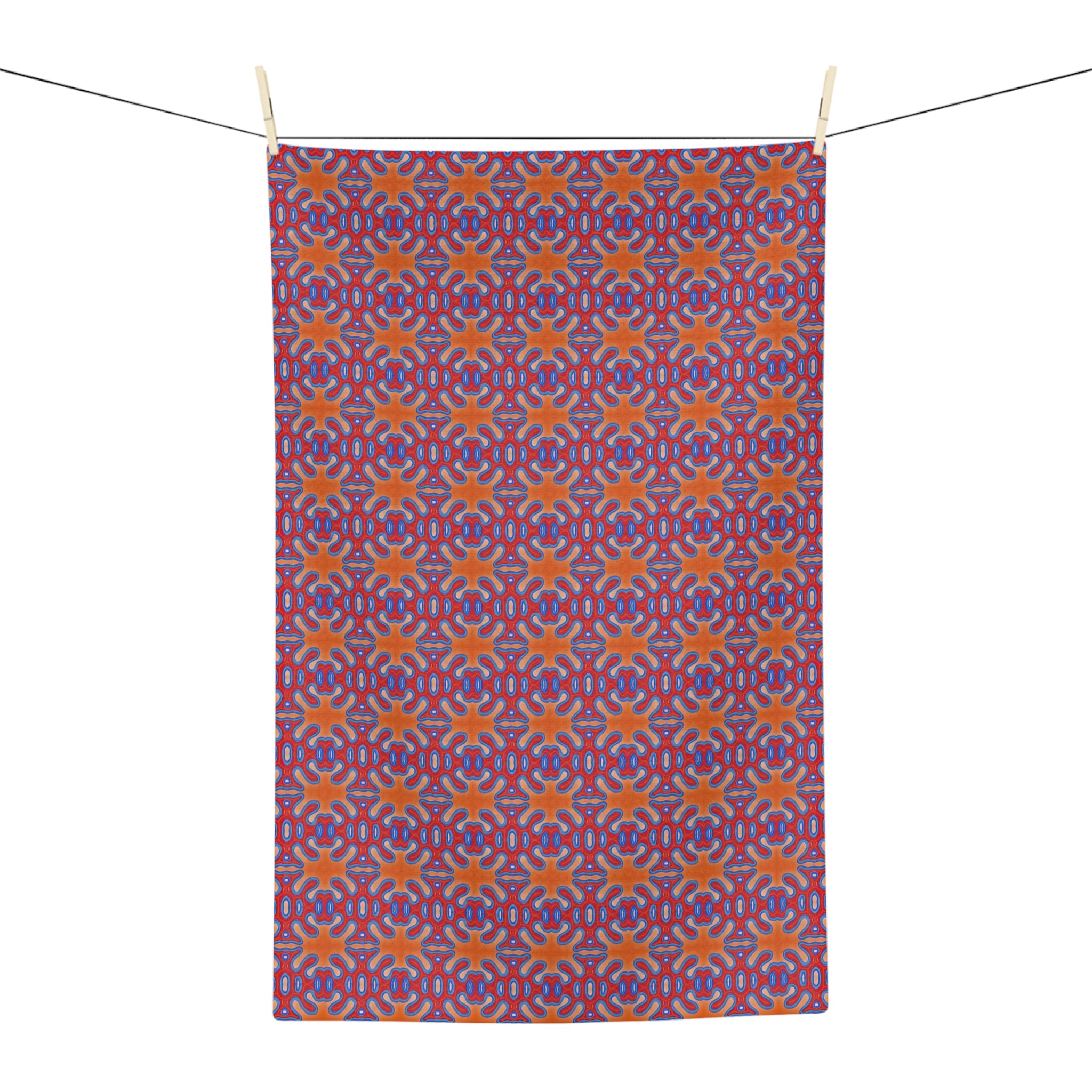 Orange Vibrant Microfiber Tea Towel, Modern Kitchen Decor, Dining Gift, Colorful Home Accessory, Easy Care Kitchen Towel