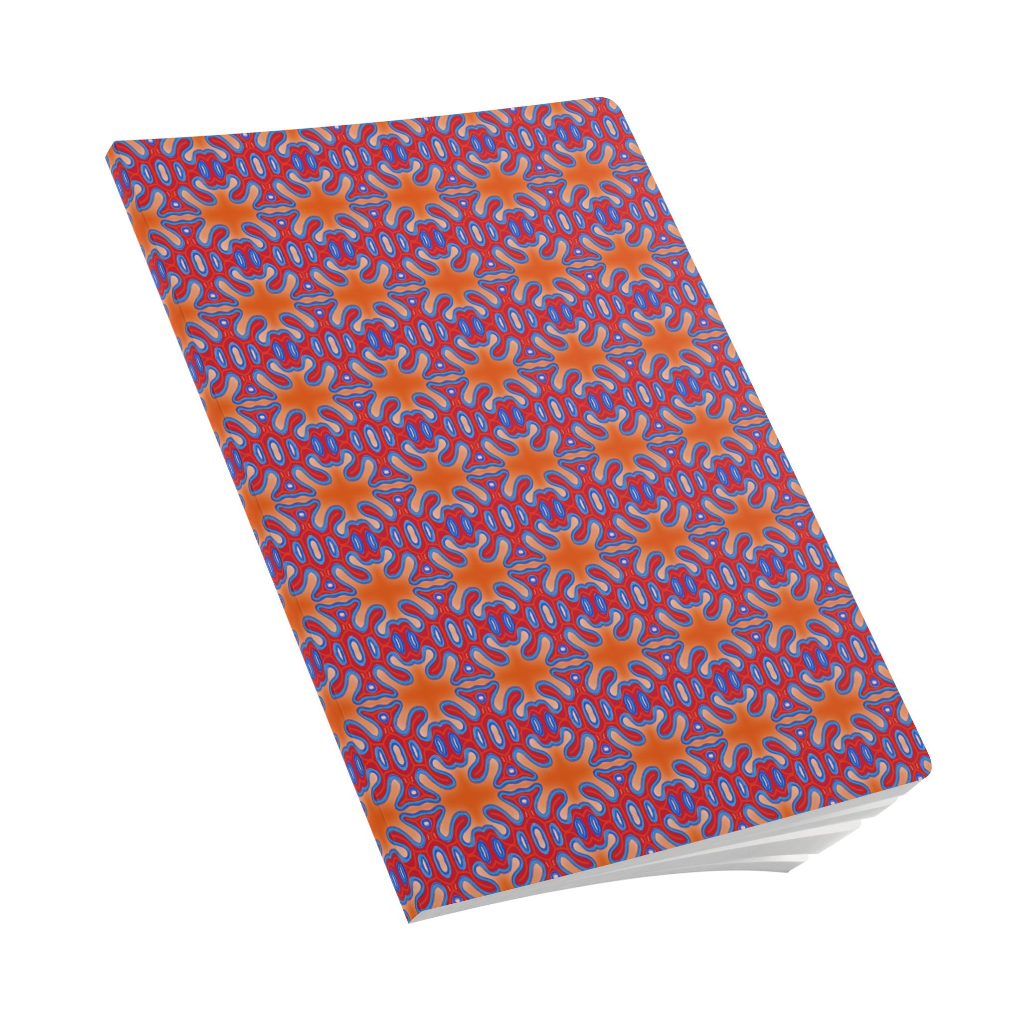 Orange Organic Pattern Softcover Journal