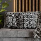 Black & White Geometric Pillowcase, Decorative throw pillow cover, Cozy home decor, Vibrant accent pillow, Modern home gift