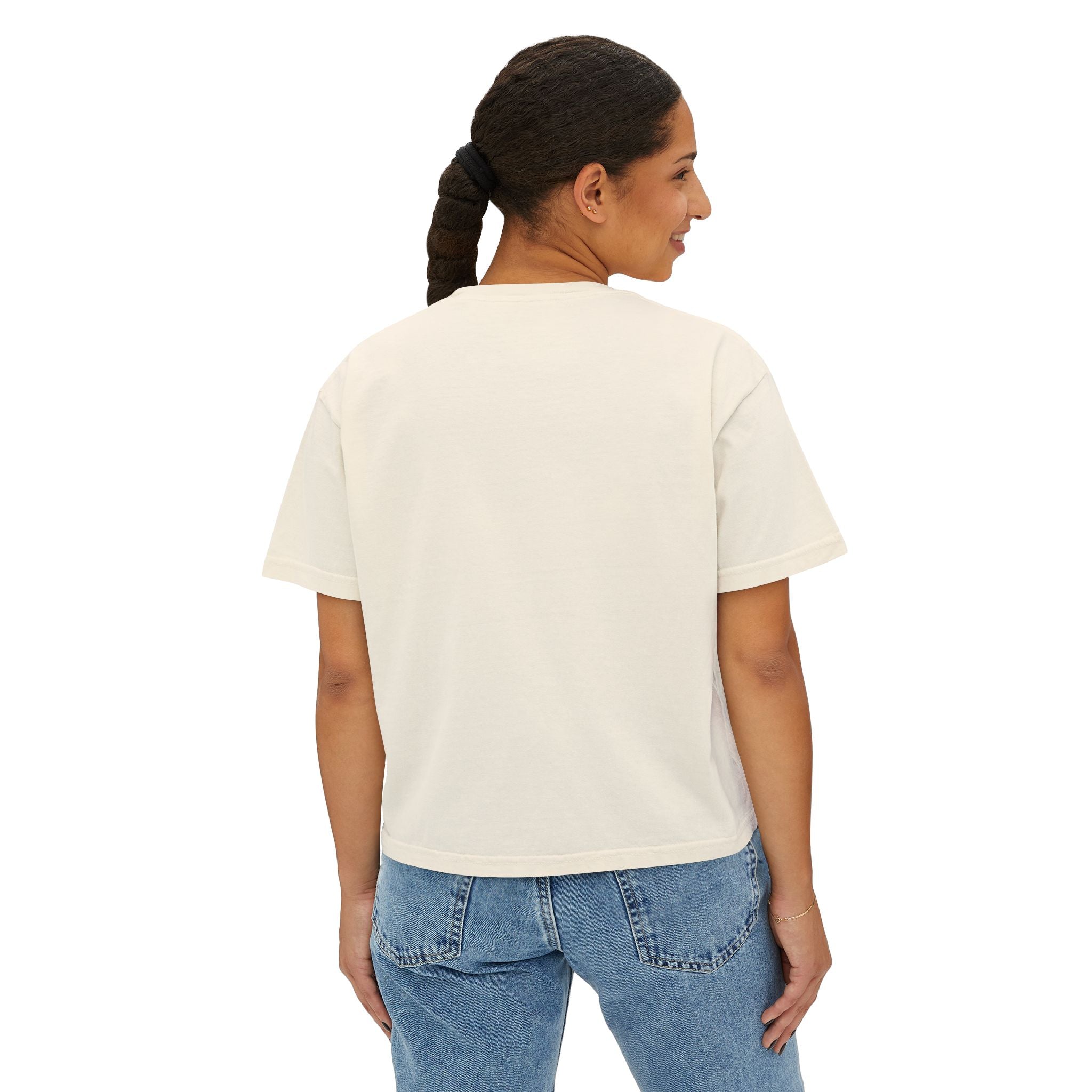 Bohemian Butterfly Women's Boxy Tee, Casual Summer Top, Gift for Her, Trendy Graphic T-Shirt, Spiritual Wear, Festival Outfit