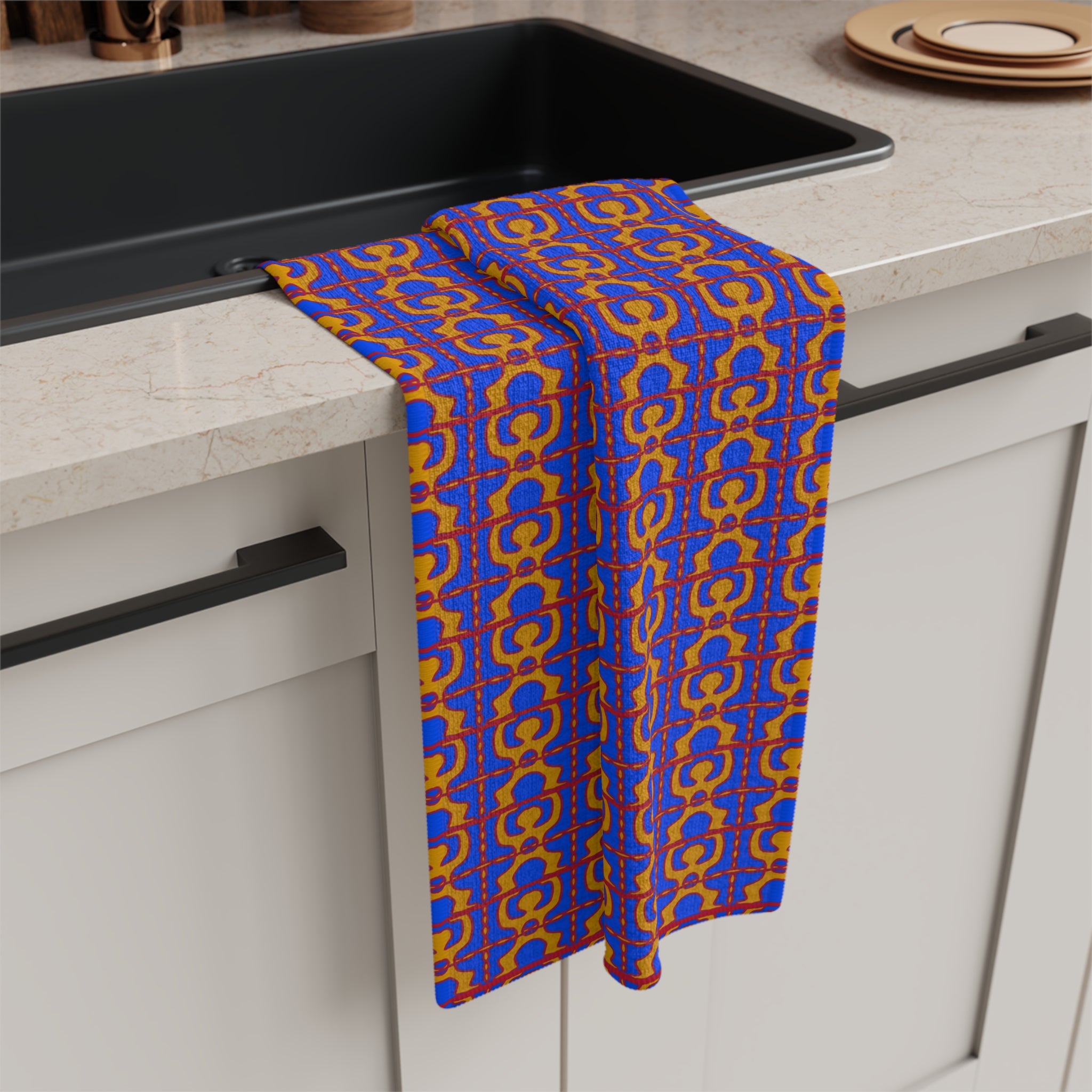 Vibrant Microfiber Tea Towel, Modern Kitchen Decor, Dining Gift, Colorful Home Accessory, Easy Care Kitchen Towel