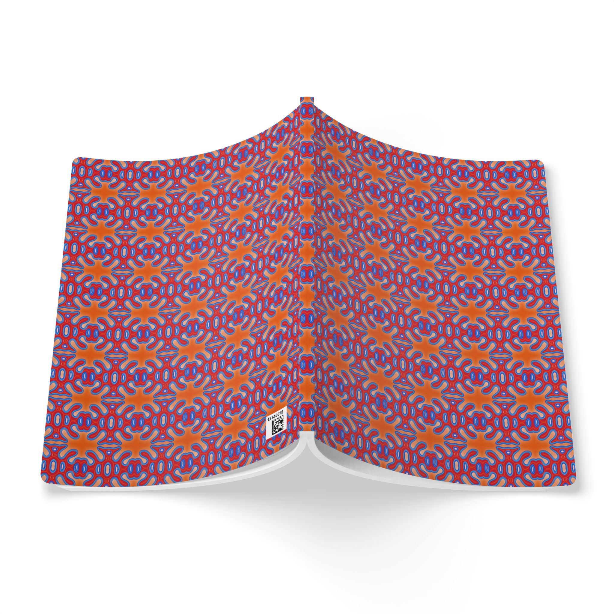 Orange Organic Pattern Softcover Journal