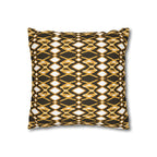 Yellow & Brown Geometric Pillowcase, Decorative throw pillow cover, Cozy home decor, Vibrant accent pillow, Modern home gift