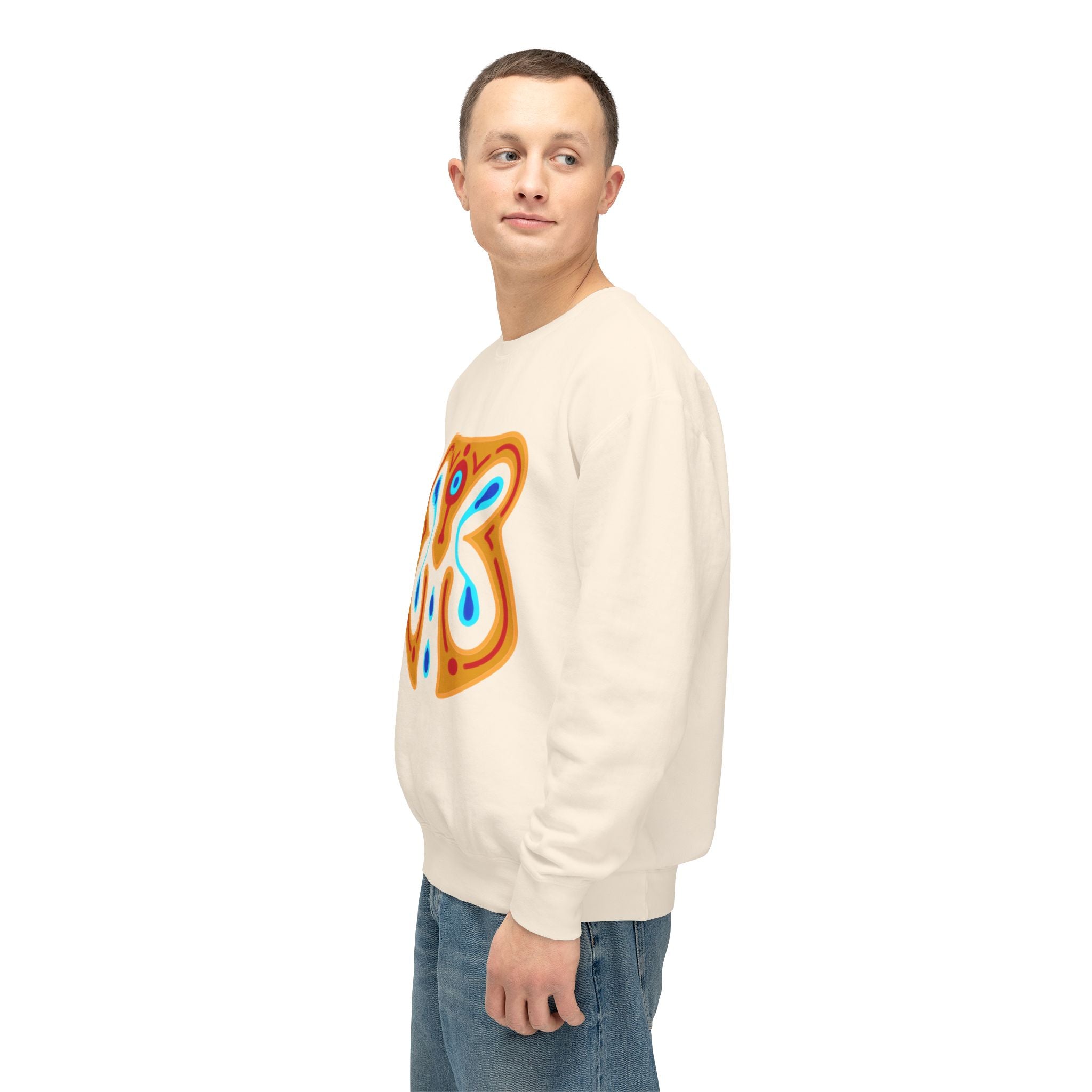 Vibrant Orchid Art Crewneck Sweatshirt | Unisex Comfortable Fashion | Gift for Nature Lovers, Casual Wear, Spring Style, Cozy Layer