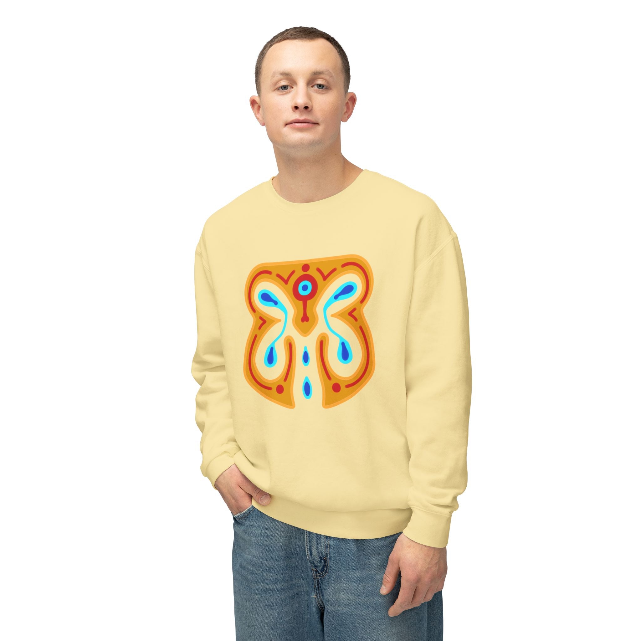 Vibrant Orchid Art Crewneck Sweatshirt | Unisex Comfortable Fashion | Gift for Nature Lovers, Casual Wear, Spring Style, Cozy Layer