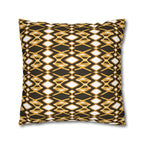 Yellow & Brown Geometric Pillowcase, Decorative throw pillow cover, Cozy home decor, Vibrant accent pillow, Modern home gift