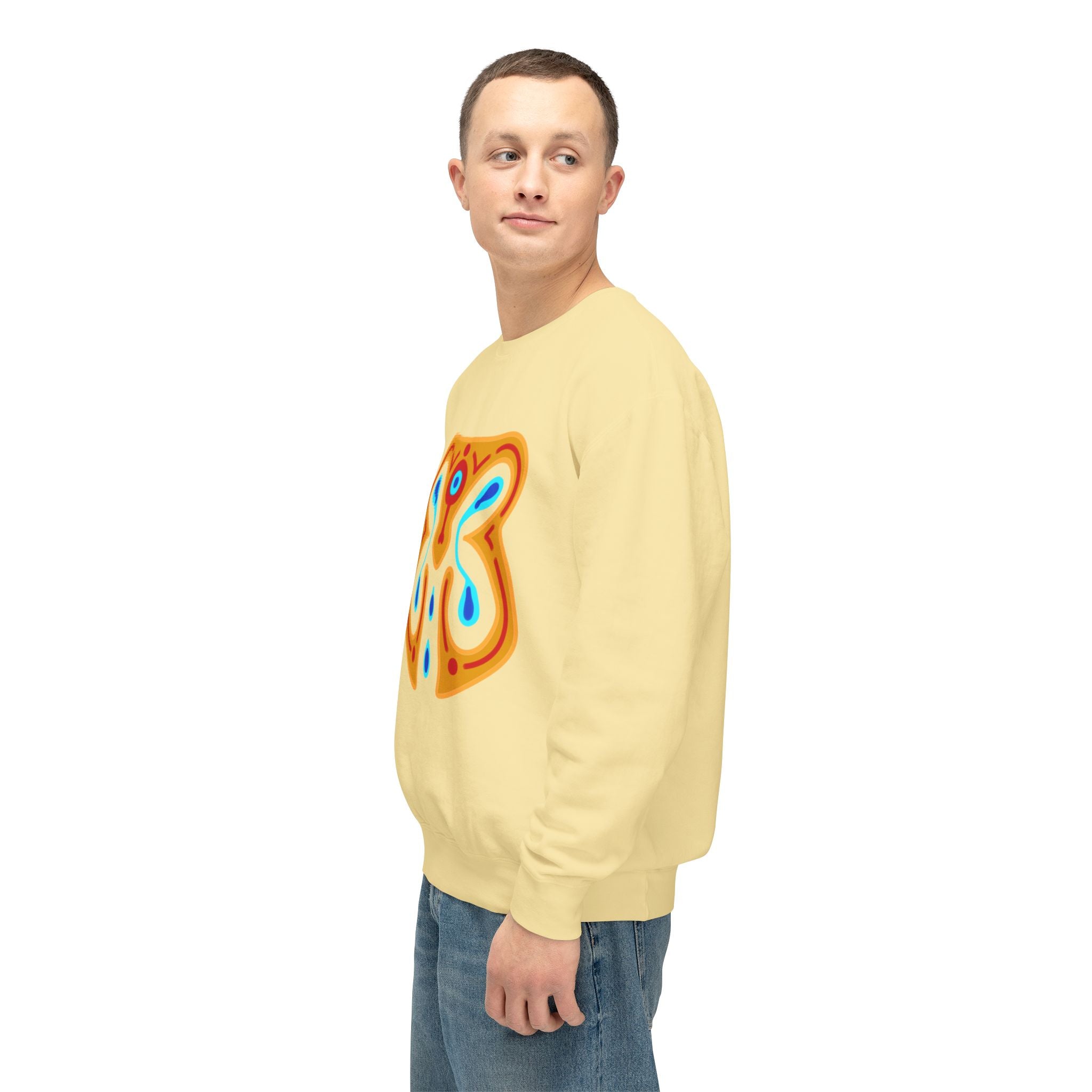 Vibrant Orchid Art Crewneck Sweatshirt | Unisex Comfortable Fashion | Gift for Nature Lovers, Casual Wear, Spring Style, Cozy Layer